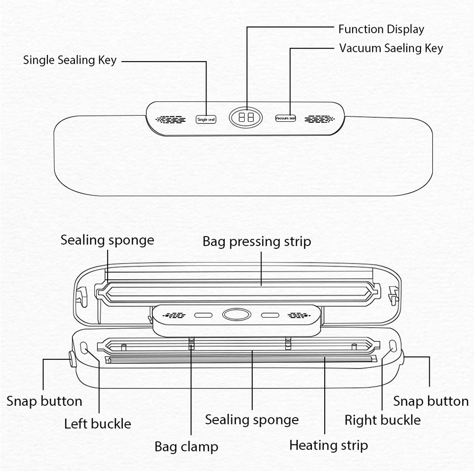 XElectronics™ Vacuum Sealer Packaging Machine