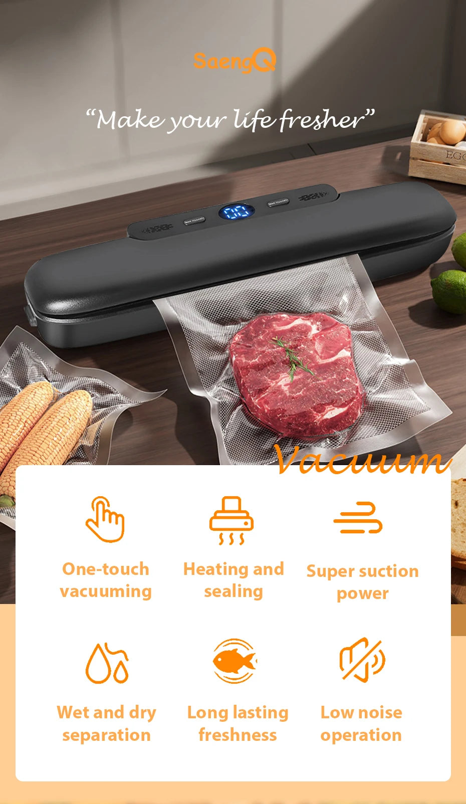 XElectronics™ Vacuum Sealer Packaging Machine